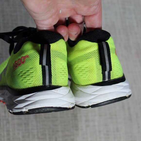 New Balance Size 8 Racing Fantom Fit 1500 Rev Lite Yellow Black Running Shoes - Picture 5 of 12